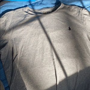 Polo Ralph Lauren Gray Long-Sleeve Cotton Shirt